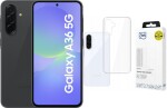 Samsung Galaxy A36 5G 6/128GB Czarny (SM-A366BZKBEUE) + Etui Clear Case