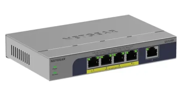 Switch 5 portov Gigabit Ethernet PoE+ / Switch / 5x GbE / PoE+ / neriadený (GS105P-300EUS)