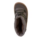 Chlapčenské zimné barefoot topánky TEX TRACK WOOL Gray G3160251-1 - 32