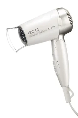 ECG VV 1200 travel S biela / sušič na vlasy / 1200W / 2 teploty / 2 rýchlosti / sklopná rukoväť (341710664958)