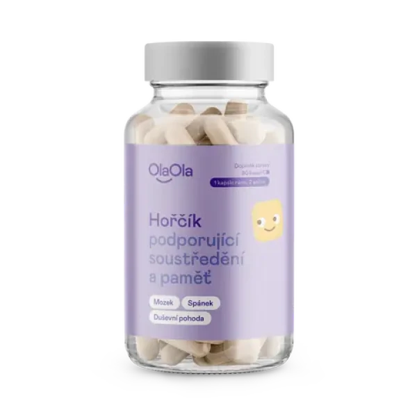 OlaOla Horčík podporujúci mozog - L treonát / 90 kapsúl (110065)