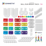 Connetix Connetix Tiles - Magnetická guľôčková dráha priehľadná 114 ks