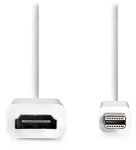 Nedis adaptér mini DisplayPort - HDMI biely / Adaptér / mini DisplayPort (M) - HDMI (F) / 20 cm (CCGB37650WT02)