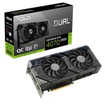 Asus Dual GeForce RTX 4070 SUPER OC 12GB / 1980 - 2550 MHz / 12GB GDDR6x / 192-bit / 1x HDMI + 3x DP / (16) (90YV0K82-M0NA00)