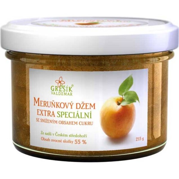 Meruňkový džem extra špeciálny 215 g - Grešík - Grešík
