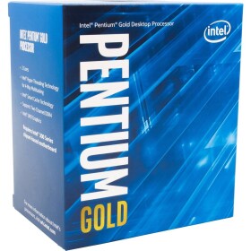 Intel Pentium Gold G6400 @ 4.0GHz / TB 4.0GHz / 2C4T / 4MB / UHD Graphics 610 / 1200 / Comet Lake / 58W (BX80701G6400)