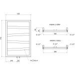 MEXEN - Zoom vykurovací rebrík/radiátor dekoratívny 770 x 530 mm, 275 W, biela W130-0770-530-00-20