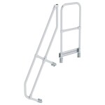 MUNK Günzburger Steigtechnik 600585 Munk Druhé madlo na schody s plošinou 60° 5 schodov 1 ks; 600585
