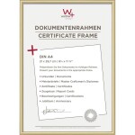 Walther+ design KV130G vymeniteľný fotorámček Formát papiera: A4 zlatá; KV130G