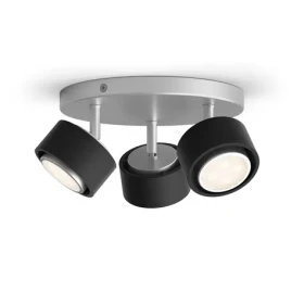 Philips Ferano 3x4,3W čierna / LED bodové svietidlo / 1290lm / 2700K / IP20 / vr. zdroje (SKL000389391)