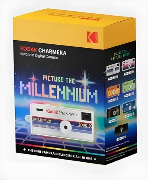 Kodak Charmera Millennium / Digitálny fotoaparát na kľúčenku / Blind Box / 1,6 Mpx CMOS / USB-C / microSD (RK0603)
