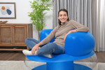 Mamido Nafukovacie kreslo 112 x 112 x 70 cm Bestway 75138 modré