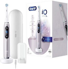 Oral-B iO Series 9 Rose Quartz / Elektrická zubná kefka / magnetické iO / 7 režimov / AI / OLED (iO Series Rose Quartz)