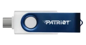 Patriot Xporter X550 64GB biela / Flash Disk / USB-A + USB-C / USB 3.2 Gen 1 / 80 MB/s (PS64GX550AAD)
