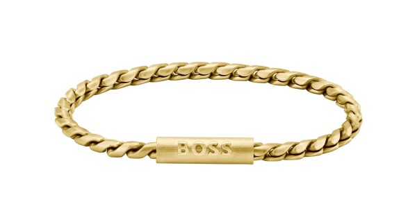 Hugo Boss Fashion pozlátený náramok pre mužov Doran 1580696