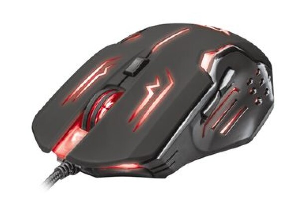 Trust GXT 108 Rava Illuminated Gaming Mouse / Herná myš / 2000dpi / 6 tlačidiel / podsvietenie / USB / čierna (22090-T)