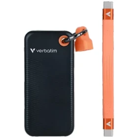 Verbatim Pocket SSD 512GB čierna/oranžová / Externý SSD / USB-C 3.2 Gen 2 / R: 1000 MB/s / W: 1000 MB/s (32285)