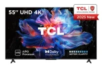 55" TCL 55V6C Metalická / Televízia / 4K UHD / Google TV / HDR10+ / Wi-Fi / LAN / 20W repro (55V6C)