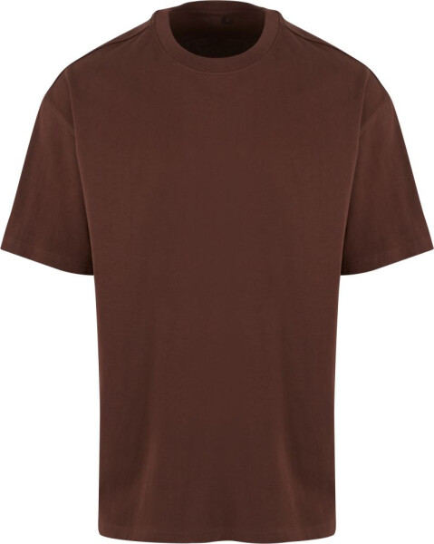 New Morning Studios NM 003 Unisexové tričko oversize z hrubej bavlny 57.0003 čokoládovo hnedé chocolate brown M