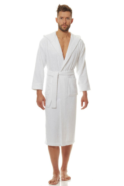 Pánsky župan 2104 biely - L&L Bílá XL