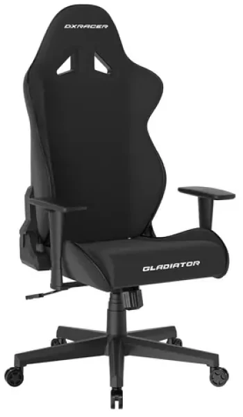 DXRacer GLADIATOR Herná stolička čierna látková / 125-134 cm / látka / 130 kg / Podrúčky (1053462)