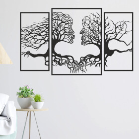 Veselá Stena Samolepka Duša lesa Farba: čierna, Veľkosť: 100 x 59 cm