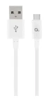 Gembird CABLEXPERT Kábel USB 2.0 AM na MicroUSB 1 m biela (CC-USB2P-AMmBM-1M-W)