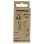 SWISSTEN dátový kábel USB - MICRO USB 1.2m biela (ECO BALENIE) (71504300ECO)