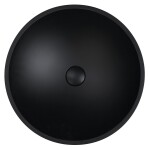 SAPHO - TELICA sklenené umývadlo na dosku priemer 42cm, čierná mat TY181B