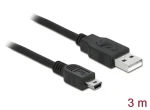 DeLock Kábel USB 2.0 A (M) - mini USB-B 5-pin (M) 3M / Kábel / USB 2.0 / 3 m (82311)