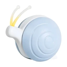 Cheerble Wicked Snail modrá / Interaktívna hračka pre mačky / 2 rýchlostné režimy / LED / výdrž 2 h (CWJ02)