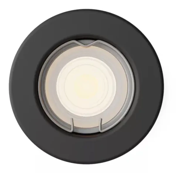 Philips Peridot čierna O8,3 cm / Vstavané svietidlo / GU10 / 7W / IP20 (SKL000509977)
