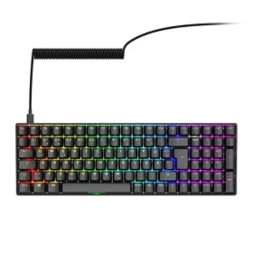 Sharkoon Skiller SGK50 S2 čierna / herná klávesnica / mechanická / Gateron Red / USB / 1.5m / DE Layout (4044951040803)