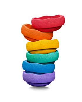 Balančné kamene Stapelstein Rainbow Classic, 6 ks EUR