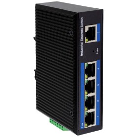 LogiLink NS200P priemyselný ethernetový switch 5 portů 10 / 100 MBit/s funkcia PoE; NS200P