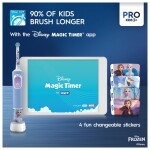 Oral-B Pro Kids 3+ Frozen s puzdrom / Elektrická detská zubná kefka / sonická / 2 režimy / od 3 rokov (Pro Kids 3+ Frozen)