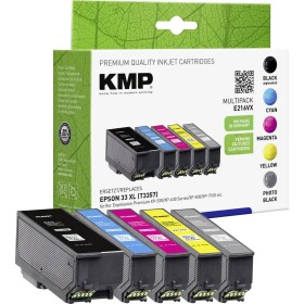 KMP Ink set náhradný Epson Epson 33XL kompatibilná kombinované balenie čierna, foto čierna, zelenomodrá, purpurová, žltá E216VX 1633,4055; 1633,4055