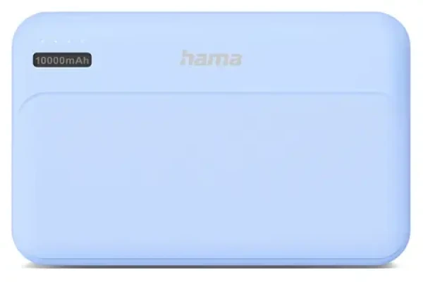 HAMA Pocket 10 modrá / Powerbanka / 10000 mAh / 2x USB-A / 5V / 2.1A (201772)