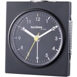 Techno Line Model Q schwarz Quartz budík čierna (matná) Časov budenia 1; Model Q schwarz