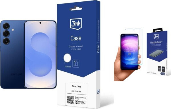 Samsung Galaxy S25 5G 12/512GB Granatowy (SM-S931BDB) + FlexibleGlass + Etui Clear Case