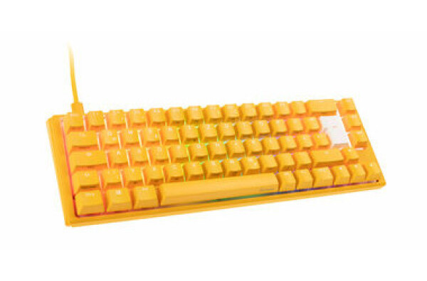 Ducky One 3 Yellow SF MX-Blue žltá / Herná klávesnica / podsvietená / mechanická / drôtová (USB) / DE (DKON2167ST-CDEPDYDYYYC1)