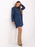 Dámske džínsové šaty D80026BI30469M314 Dark Blue - FPrice XL jeans-modrá