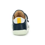 Geox Steppieup Wax.Lea Navy/White celoročné členkové barefoot topánky 26 EUR