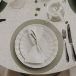 Eulenschnitt Obojstranné prestieranie Heart Green Ø 35 cm