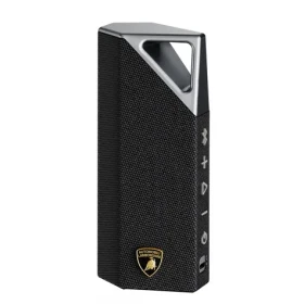 BUGANI Brief BS12305 Lamborghini čierna strieborná / prenosný reproduktor / 28W / IPX7 / Bluetooth 5.4 (640712985105)
