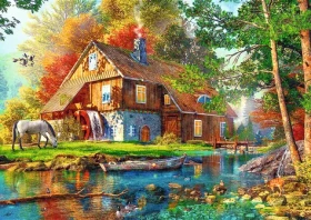 Trefl - Puzzle - Mlyn pri rieke