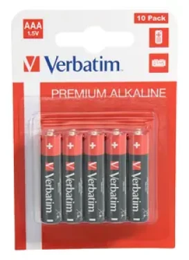 Verbatim Alkalické blister batérie AAA 1.5V 10ks / blister (49874-V)