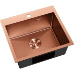 MEXEN - Solix oceľový drez 1-bowl 500 x 450 mm, meď HC 6402501000-65HC