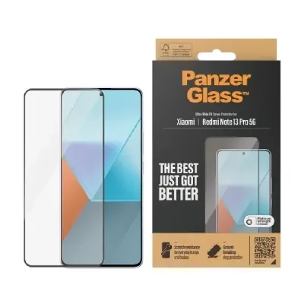 PanzerGlass Tvrdené sklo UWF pre Xiaomi Redmi Note 13 Pro čierna (8071)