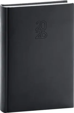 NOTIQUE Denný diár Aprint 2026 čierny / 15 x 21 cm (PGD-DA5AP-6464)